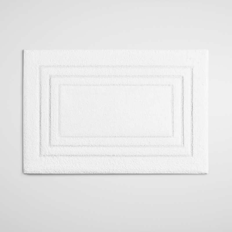 Plush Bath Mat - White